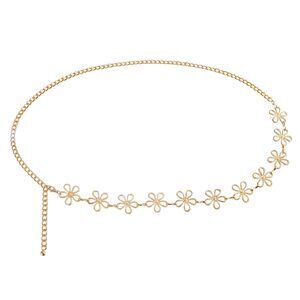 8963 Western Waist Chain Belts For Women Cowgirl Link Boho Belt